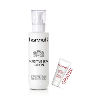 hannah Sensitive Skin Lotion 200 ml + GRATIS Touch of Silk mini